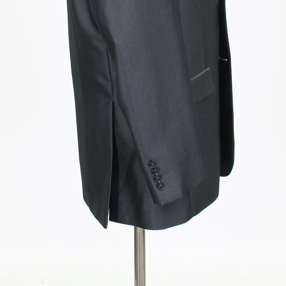 Calvin Klein 44R Gray HB 2-Button Sport Coat Blazer Jacket W020